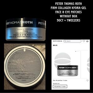 Peter Thomas Roth Firm Collagen Hydra-Gel Face & Eye Patches 90ct + Tweezers